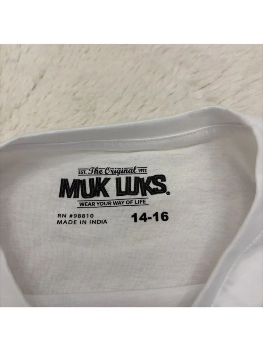 Muk Luks Boys NWT Find You Wild Tee 14/16 Outdoor Hiking
